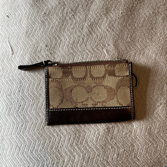 Coach Mini Skinny Big C zip wallet ID case - Picture 4 of 4